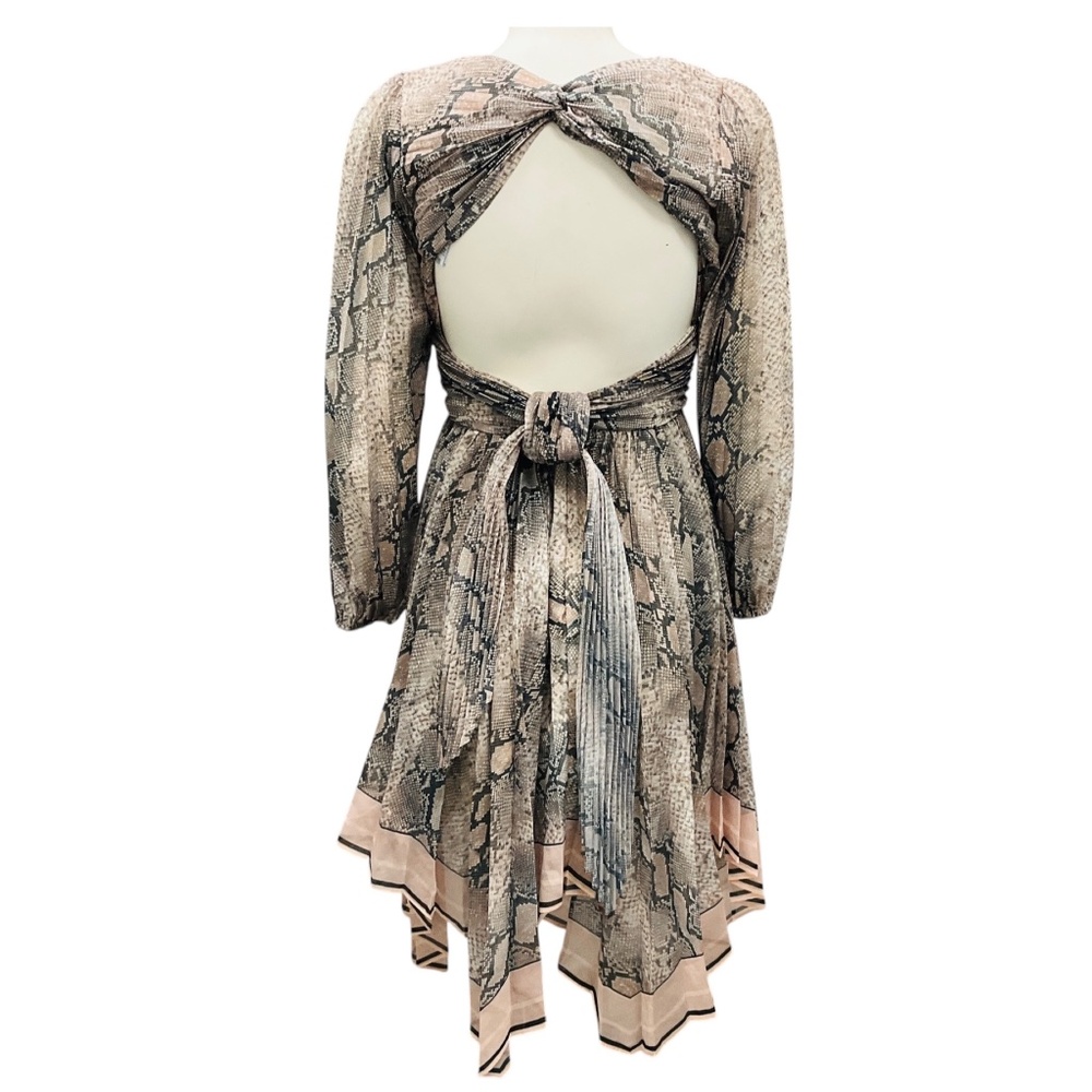 ZIMMERMANN BEIGE / TAUPE MULTI CORSAGE PYTHON COQ… - image 3
